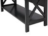 Home Office Set Dark Wood and Black FOSTER/HARISON_843084