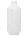 Dekoratívna kameninová váza 31 cm biela EMAR_733852