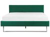 Sametová, zelená postel 180 x 200 cm BELLOU_777653