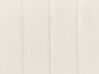 Puf de terciopelo blanco crema 53 x 29 cm MURIETTA_860652