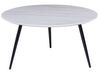 Marble Effect Coffee Table White with Black EFFIE_851384