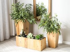 Kukkaruukku mänty vaalea puu 24 x 24 cm LARISA Kukkaruukku mänty vaalea puu 24 x 24 cm LARISA