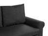 Fabric Sofa Bed Black SILDA_789693