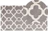 Teppich grau 80 x 150 cm marokkanisches Muster Kurzflor ZILE_674645