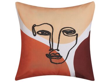 Embroidered Cushion 45 x 45 cm Multicolour RUDBEKIA