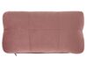 Chaise longue de terciopelo rosa pastel/negro/plateado con altavoz Bluetooth SIMORRE_823108