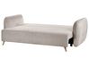 Velvet Sofa Bed with Storage Taupe VALLANES_904095