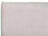 Cama con almacenaje de terciopelo blanco crema 180 x 200 cm LAVAUR_870986