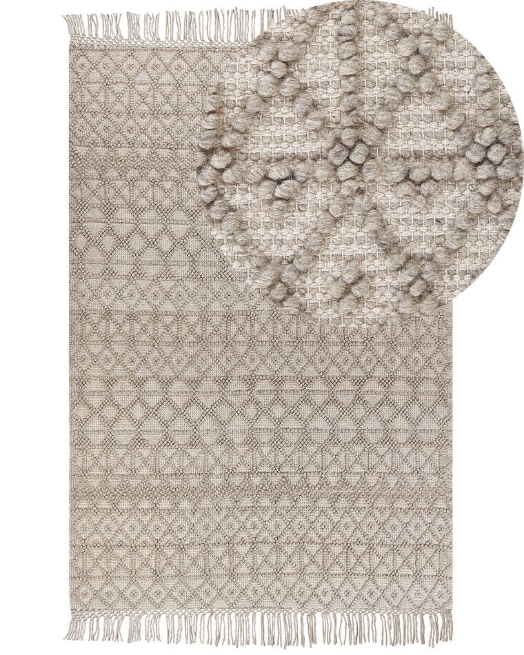 Tapis en laine 200 x 300 cm beige ALUCRA_856248