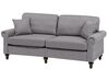 3 Seater Fabric Sofa Grey OTRA II_763284