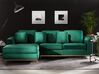 Right Hand Velvet Corner Sofa Emerald Green OSLO_747216