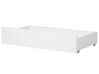 Lit superposé en bois blanc 90 x 200 cm avec tiroirs REGAT_797160