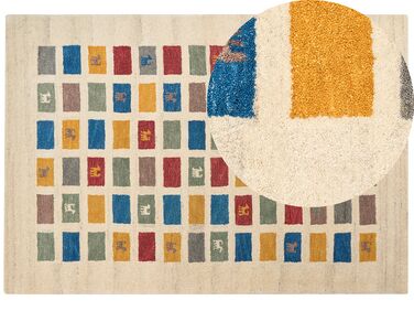 Gabbeh Teppich Wolle mehrfarbig 160 x 230 cm Hochflor MURATLI