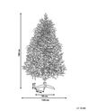Zasnežený vianočný stromček 180 cm biely MASALA_812965