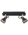 2 Light Spotlight Metal Bar Black and Copper BARO_828856