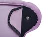 Chaiselongue Samtstoff violett linksseitig NIMES_696884