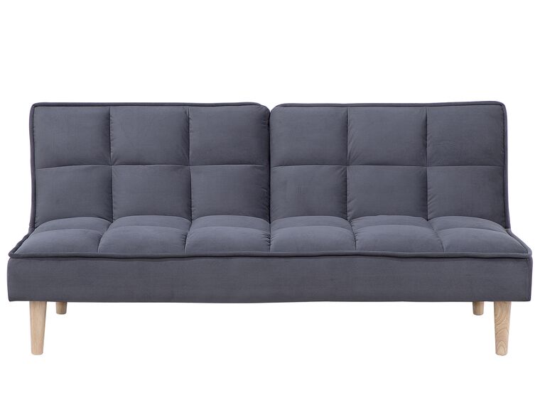Fabric Sofa Bed Dark Grey SILJAN_702118