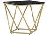 Side Table Black Marble Effect with Gold MALIBU_791592