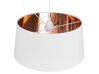 Pendant Lamp White with Copper KALLAR_773595