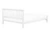 Bílá dřevěná postel s rámem MAYENNE 140x200 cm_734346