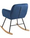 Velvet Rocking Chair Navy Blue LIARUM_800177