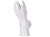 Figura decorativa com forma de coelho cerâmico branco 26 cm GUERANDE_798647