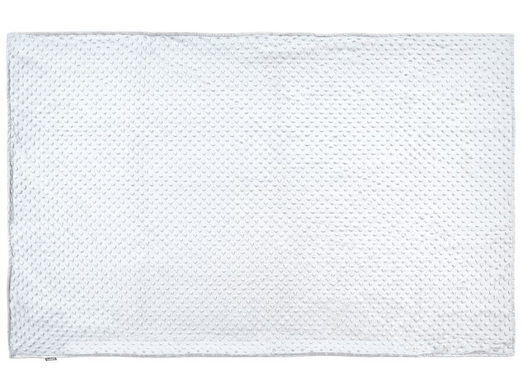 Weighted Blanket Cover 100 x 150 cm White CALLISTO Beliani.co.uk