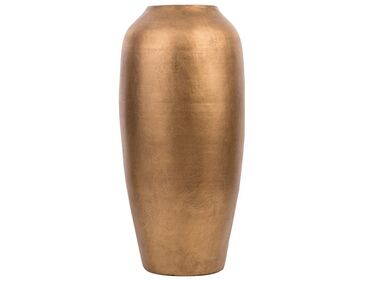 Vaso decorativo in terracotta oro opaco LORCA
