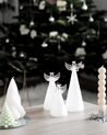 Lot de 3 statuettes déco anges de Noël avec LED KITTILA_897045