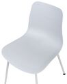 Set of 2 Dining Chairs Light Grey LOOMIS_861816