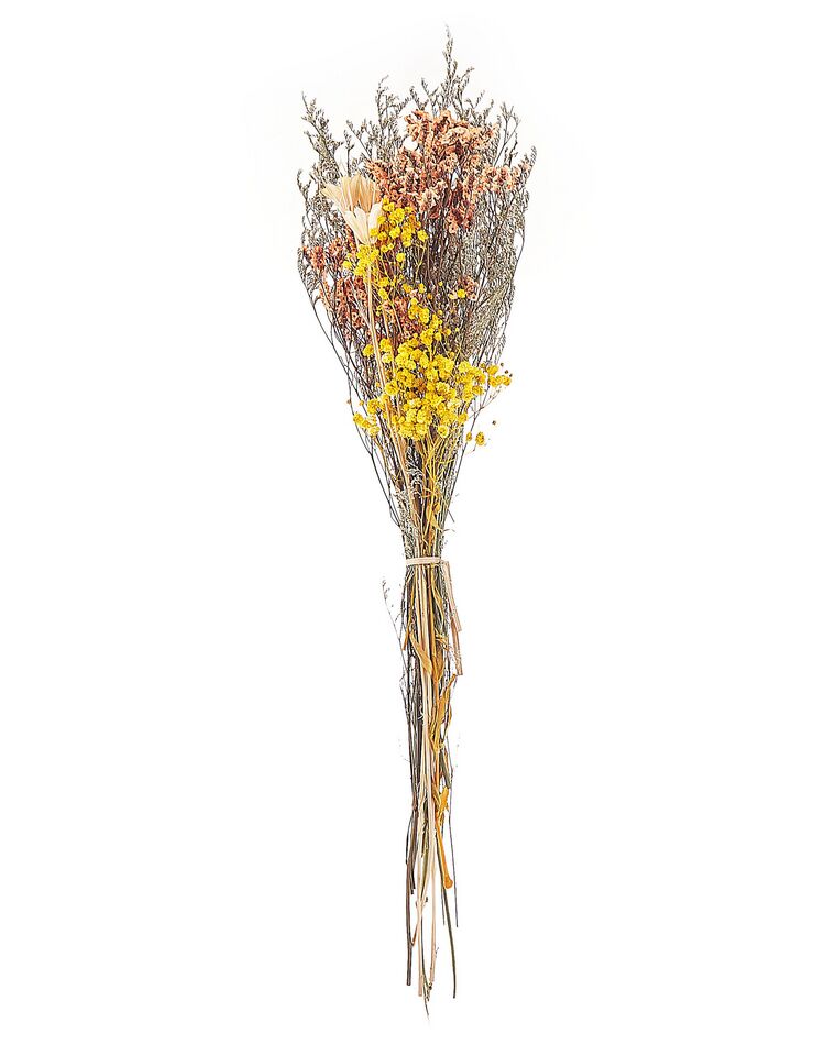 Droogbloemen boeket 65 cm oranje en geel CARTAYA_835249