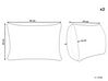 Set of 2  Linen Cushions 30 x 45 cm Off-white SASSAFRAS_906656