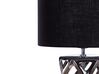 Keramická stolní lampa stříbrná/černá SELJA_825687