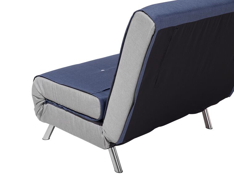 Fabric Single Sofa Bed Blue FARRIS Beliani.co.uk
