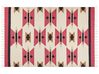 Kelim Teppich Baumwolle mehrfarbig 200 x 300 cm geometrisches Muster Kurzflor GARNI_870146