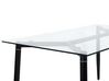 Jedálenský stôl so sklenenou doskou 150 x 90 cm čierny TOTHAM_793902