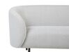 2 Seater Fabric Sofa Black and White LOEN_867602