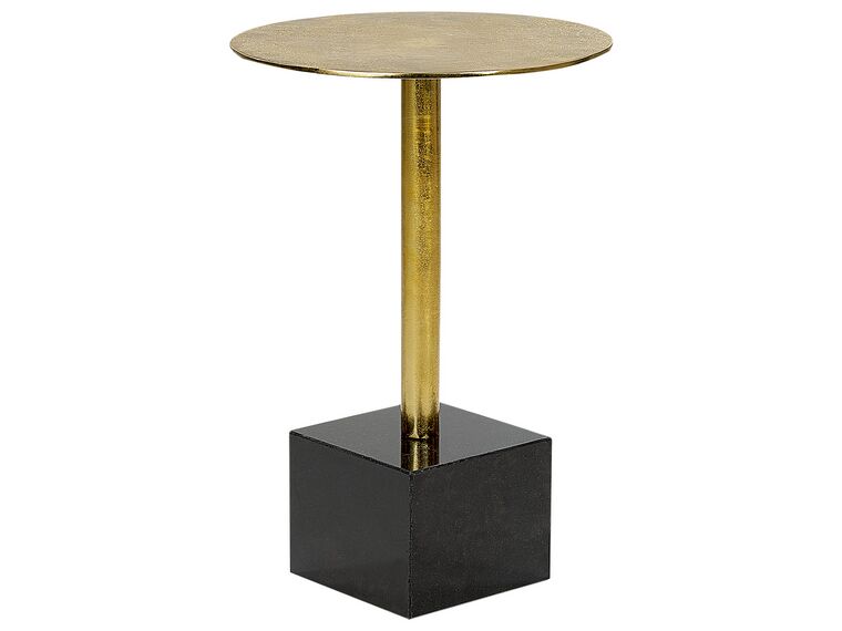 Metal Side Table Gold and Black COLIBRI_912770