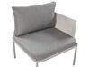Lounge Set Aluminium hellgrau 2-Sitzer modular Auflagen grau TERRACINA_863621