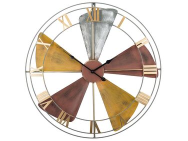 Iron Skeleton Wall Clock ø 60 cm Multicolour WIKON