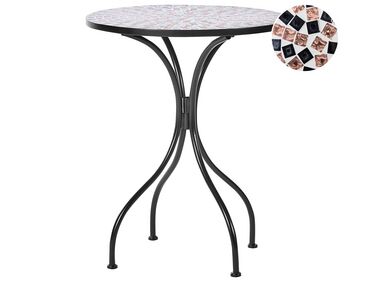 Kovový záhradný stôl ø 60 cm čierny CARPINO