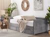 Drevená rozkladacia posteľ s úložným priestorom 90/180x200 cm sivá CAHORS_742468