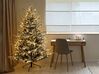 Künstlicher Weihnachtsbaum mit LED Beleuchtung schneebedeckt 180 cm weiß BRISCO_846849