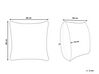 Conjunto de 2 almofadas de baixo perfil com enchimento de poliéster 80 x 80 cm TRIGLAV_882518