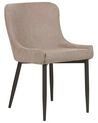 Set of 2 Dining Chairs Taupe EVERLY_881876