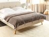 Embossed Bedspread 150 x 200 cm Brown SURMI_917663