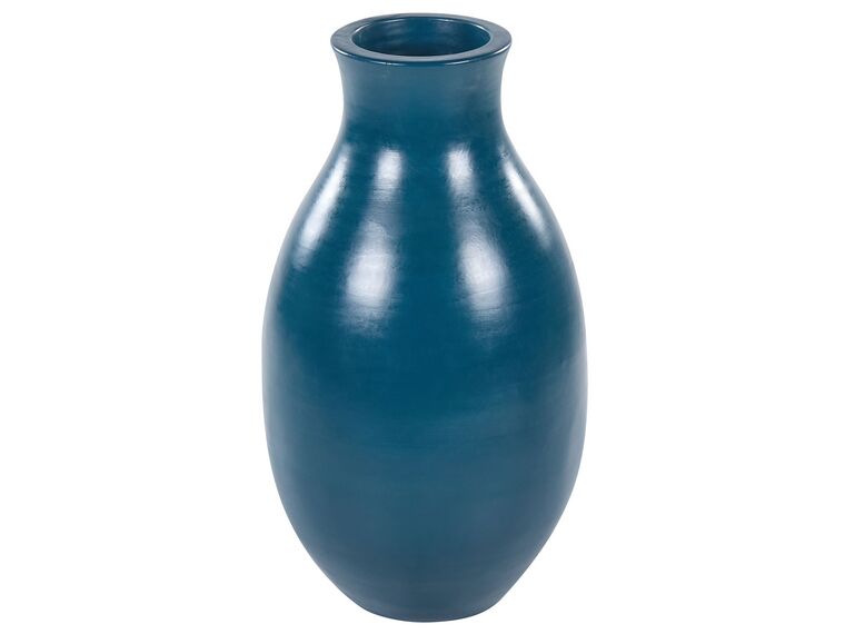Vaso decorativo de terracota azul 48 cm STAGIRA_850631