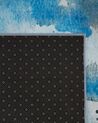 Tapis avec tache bleu et grise 80 x 150 cm BOZAT_755327