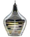 Glass Pendant Lamp Silver SANGONE_745573