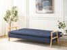 Canapé-lit en tissu bleu TJORN_902888